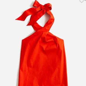 J Crew Organic cotton poplin halter top, worn once, size small